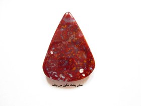 تصویر نگین جاسپر اشکی طبیعی و معدنی کد 1216 natural jasper