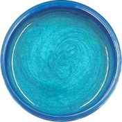 تصویر رنگ خمیری رزین آکوامارین صدفی 