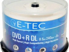 تصویر DVD پرینتیبل E-TEC 8.5GB E-TEC DVD+R DL