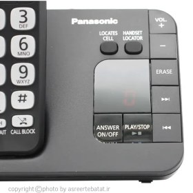 تصویر گوشی تلفن بی سیم پاناسونیک مدل KX-TGE432 Panasonic KX-TGE432 Cordless Phone