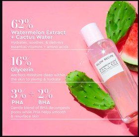 تصویر تونر هندوانه گلو رسپی مدل Pore Tight Glowrecipe watermelon glow pha bha pore tight toner