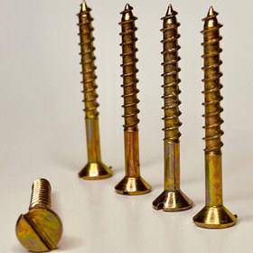 تصویر پیچ چوب 2 در 10 آهنی ضخیم vip الوان دو سو 2 x 10 wood screws