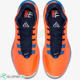 تصویر کفش بسکتبال نایک طرح اصلی Nike Zoom Freak 1 Orange Blue 