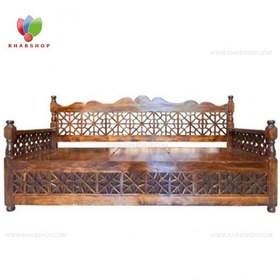 تصویر تخت سنتی چوبی 90*190کد 297 