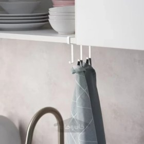 تصویر گیره آهنی آویز دار کابینتی برند آیکیا Ikea Clip-on hook rack