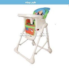 تصویر صندلی غذای کودک طرح پاندا دخترک زویه Zooye Baby dining chair code:ZH32x/2