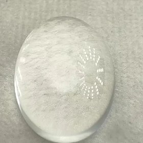 تصویر در سفید هندی،معدنی،تراش بیضی 