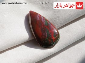 تصویر نگین سنگ خون اشکی طرح آتش کد 131137 