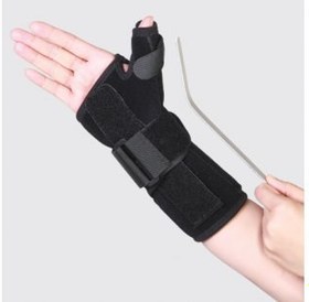 تصویر مچ بند آتل دار نئوپرن (با آتل شست) طب و صنعت کد36800 - Free size Free Size Neoprene Wrist & Thumb Splint