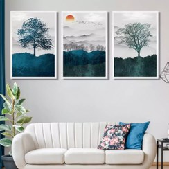 تصویر تابلو دکوراتیو هپی لند طرح طبیعت بهاری کد 9461 