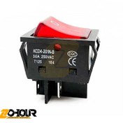 تصویر کلید راکر چراغدار بزرگ ۳۰ آمپر مدل KCD-4 