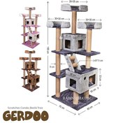 تصویر اسکرچر، لانه و درخت گربه مدل گردو برند کدیپک Kedipek Cat Scratcher Gerdoo Model