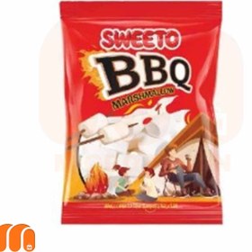 تصویر مارشمالو کبابی سویتو Sweeto مدل BBQ Marshmallow وزن 250 گرم 