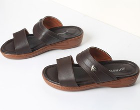 تصویر صندل رو فرشی مردانه با کفی طبی (جدید) کد 208-9 - مشکی / 44 