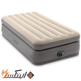 تصویر تخت بادی یک نفره Prime Comfort Elevated Airbed اینتکس intex 64162ND