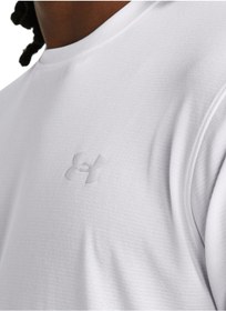 تصویر 1382582-100 UA لانچ تی شرت مردانه آستین کوتاه مردانه یقه گشاد مردانه | آندر آرمور Under Armour 5003122390 