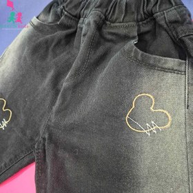 تصویر شلوار جین مام نقلی - 40 (1 سال) / زغالی Mom jeans