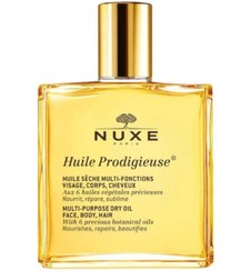 تصویر روغن چندکاره مغذی و درخشان‌کننده Nuxe Huile Prodigieuse 50 ml (اورجینال + هدیه) 