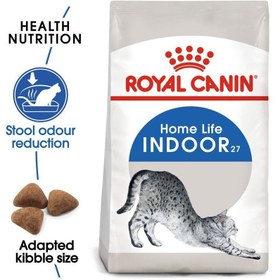 تصویر تغذیه سلامت گربه فیلین مخصوص گربه‌های خانگی ۲۷ - غذای ۴ کیلوگرمی برند royal canin Feline Health Nutrition Indoor 27 Food For Cat 4kg