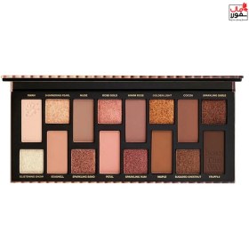 تصویر بیش از حد صورت که از این طریق پالت سایه سایه برهنه طبیعی متولد شده است Born This Way The Natural Nudes Eye Shadow Palette