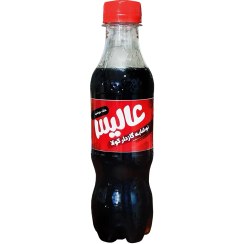 تصویر نوشابه گازدار کوچک " مشکی با طعم کولا " عالیس - ( 250 میلی لیتر ) 