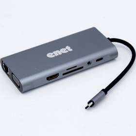 تصویر هاب USB-C ای نت 11 پورت مدل En-CoT7024 