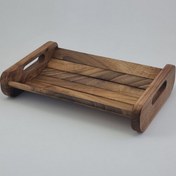 تصویر سینی میوه چوبی مدل Walnut Orchard 