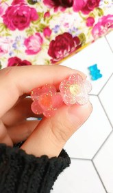 تصویر گوشواره میخی گل 