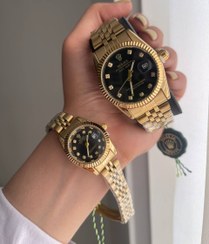 تصویر ساعت مچی ست مردانه و زنانه رولکس دیت جاست Rolex Date Just سری های‌کپی مسترکوالیتی کد 3698 