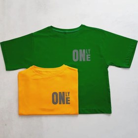 تصویر کراپ تیشرت ONLY ONE نخ پنبه Cropshirt