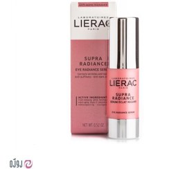 تصویر سرم دور چشم رفع تیرگی و چروک لیراک مدل Supra Radiance حجم 15 میل 