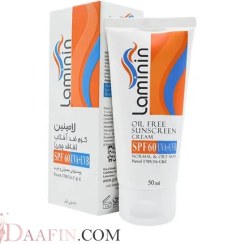 تصویر ضد آفتاب بی رنگ SPF50 پوست چرب و مختلط و نرمال لامینین 