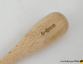 تصویر درفش اریب دسته چوبی mm 5-6 
