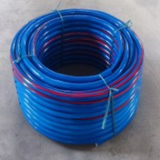 تصویر مرکز شیلنگ آب و گاز نخدار دولایه تک خط نمره 2 (1/2 اینچ) کلاف 50 متری Water and gas hose, double layer, single line, grade 2 (1/2 inch), coil of 50 meters