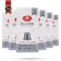 تصویر 6 بسته کپسول قهوه ساکوئلا Saquella مدل بلا کرما BELLA CREMA پک 10 تایی 