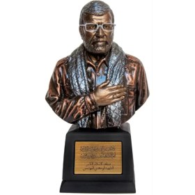 تصویر تندیس پلی استر طرح سیمای ابومهدی المهندس برنزی تندیس سیمای ابومهدی المهندس