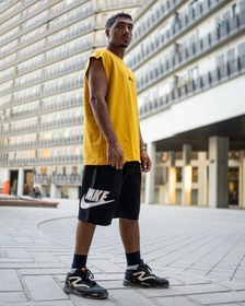 تصویر رکابی ورزشی وست NIKE 98 زرد 