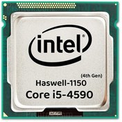 تصویر پردازنده استوک اینتل سری Haswell مدل Core i5-4590 ا Intel Core i5-4590 Haswell TRAY CPU Intel Core i5-4590 Haswell TRAY CPU