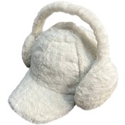 تصویر ست کلاه و گوشگیر تدی رنگبندی 