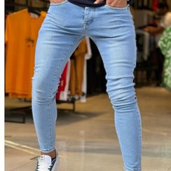 تصویر شلوار جین یخی بدون زاپ فول کش کد ۳۴۵۶۶۹۹ - 3 Full-cache ice-free jeans