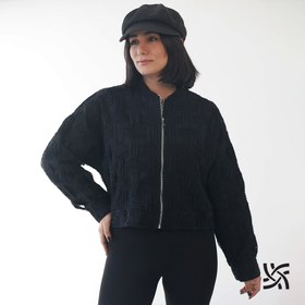 تصویر کت کراپ کتان مزونی 