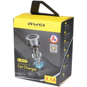 تصویر شارژر فندکی اوی مدل AWEY C-833 اورجینال AWEY C-833 Car Charger