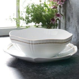 تصویر ست قاب و قدح چینی زرین ایران مدل هدیه طلایی درجه عالی 