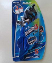 تصویر ژیلت پنج عددی لرد اصل مخصوص آقایان Fresh Lord 3 blades