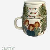 تصویر ماگ دردار کریسمسی 