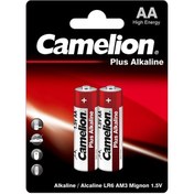 تصویر باتری دوتایی قلمی پلاس آلکالاین کملیون مدل Camelion Plus Alkaline LR6-BP2 1.5V AA 