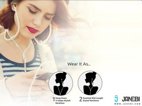 تصویر هدست پرومیت Promate Pearli Necklace Stereo Earphones 