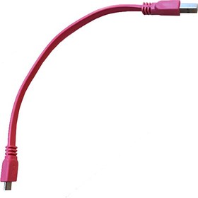 تصویر کابل تبدیل USB به MicroUSB مدل پاوربانکی به طول 25 سانتی متر 