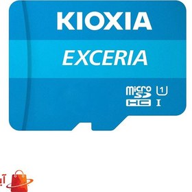 تصویر کارت حافظه‌ microSDHC کیوکسیا مدل EXCERIA کلاس 10 استاندارد UHS-I U1 سرعت 100MBps ظرفیت 32 گیگابایت به همراه آداپتور SD 