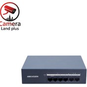 تصویر سوییچ POE شبکه 4 پورت هایک ویژن مدل DS-XS06G-P 